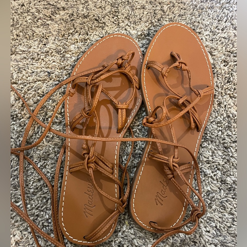 Madewell lace up sandals